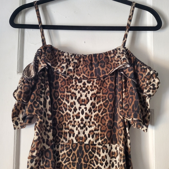 Vero Moda Brown Leopard Print Mini Dress - Picture 11 of 11
